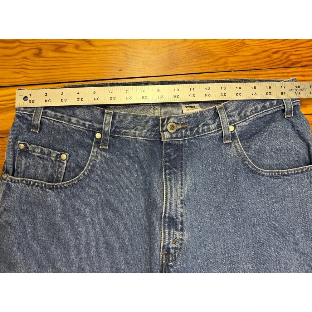Vintage Levis SilverTab Baggy Jeans‎ Y2K Mens 36x36 Medium Wash Wide Leg